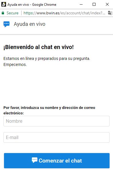 bwin contacto españa|Descubre el chat en vivo de Bwin: ¡Atención al cliente instantánea!.